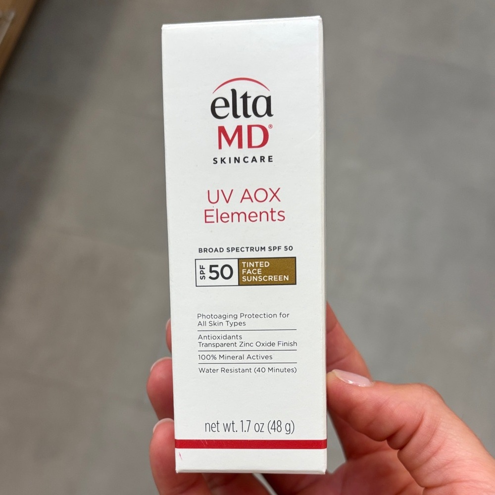 NEW EltaMD UV AOX Elements SPF 50 Tinted Face Sunscreen - Brand New!!